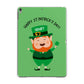 Personalised St Patricks Day Leprechaun Apple iPad Grey Case