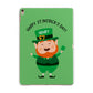Personalised St Patricks Day Leprechaun Apple iPad Rose Gold Case
