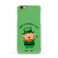 Personalised St Patricks Day Leprechaun Apple iPhone 6 3D Snap Case