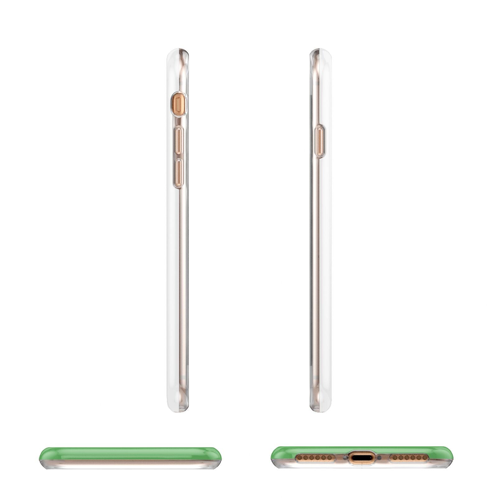 Personalised St Patricks Day Leprechaun Apple iPhone 7 8 3D Wrap Tough Case Alternative Image Angles