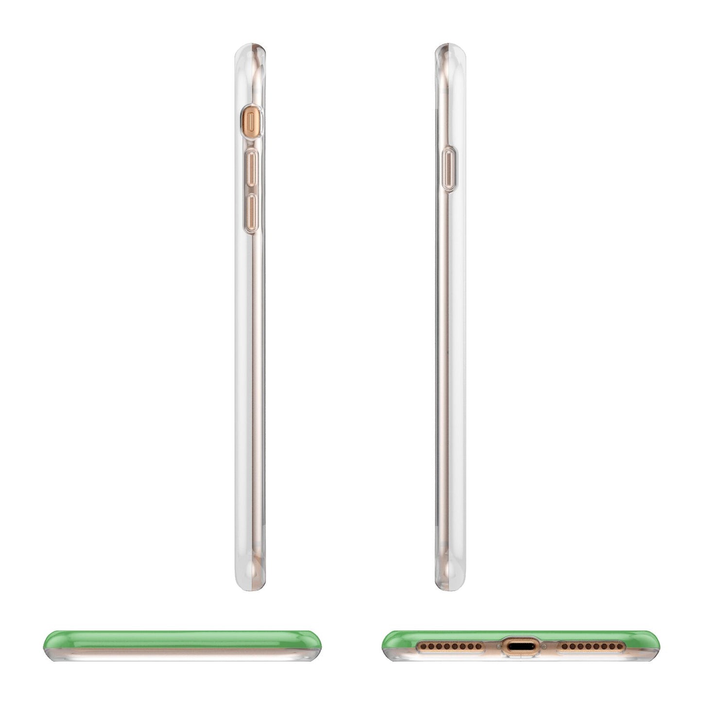 Personalised St Patricks Day Leprechaun Apple iPhone 7 8 Plus 3D Wrap Tough Case Alternative Image Angles