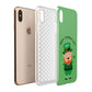 Personalised St Patricks Day Leprechaun Apple iPhone Xs Max 3D Tough Case Expanded View