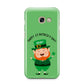 Personalised St Patricks Day Leprechaun Samsung Galaxy A3 2017 Case on gold phone