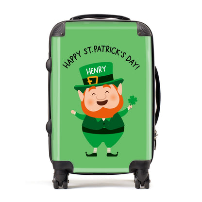Personalised St Patricks Day Leprechaun Suitcase