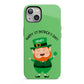 Personalised St Patricks Day Leprechaun iPhone 13 Full Wrap 3D Tough Case