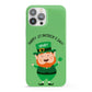 Personalised St Patricks Day Leprechaun iPhone 13 Pro Max Full Wrap 3D Snap Case