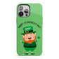 Personalised St Patricks Day Leprechaun iPhone 13 Pro Max Full Wrap 3D Tough Case