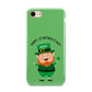 Personalised St Patricks Day Leprechaun iPhone 8 3D Tough Case on Gold Phone