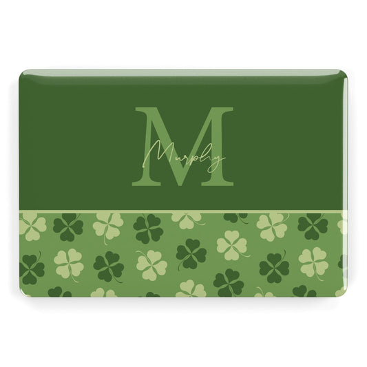 Personalised St Patricks Day Monogram Apple MacBook Case