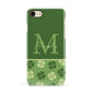 Personalised St Patricks Day Monogram Apple iPhone 7 8 3D Snap Case