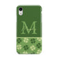 Personalised St Patricks Day Monogram Apple iPhone XR White 3D Tough Case