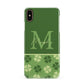 Personalised St Patricks Day Monogram Apple iPhone Xs Max 3D Snap Case