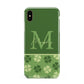 Personalised St Patricks Day Monogram Apple iPhone Xs Max 3D Tough Case