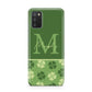 Personalised St Patricks Day Monogram Samsung A02s Case