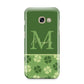 Personalised St Patricks Day Monogram Samsung Galaxy A3 2017 Case on gold phone