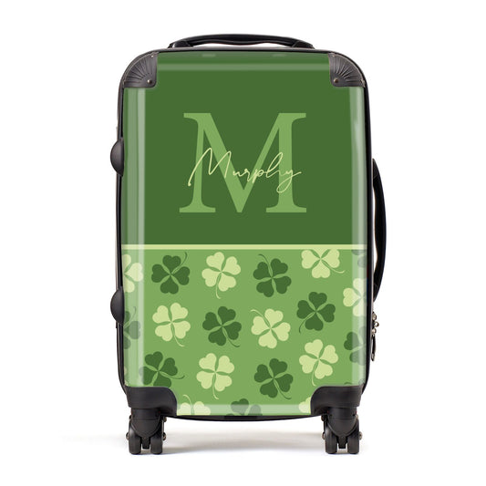 Personalised St Patricks Day Monogram Suitcase