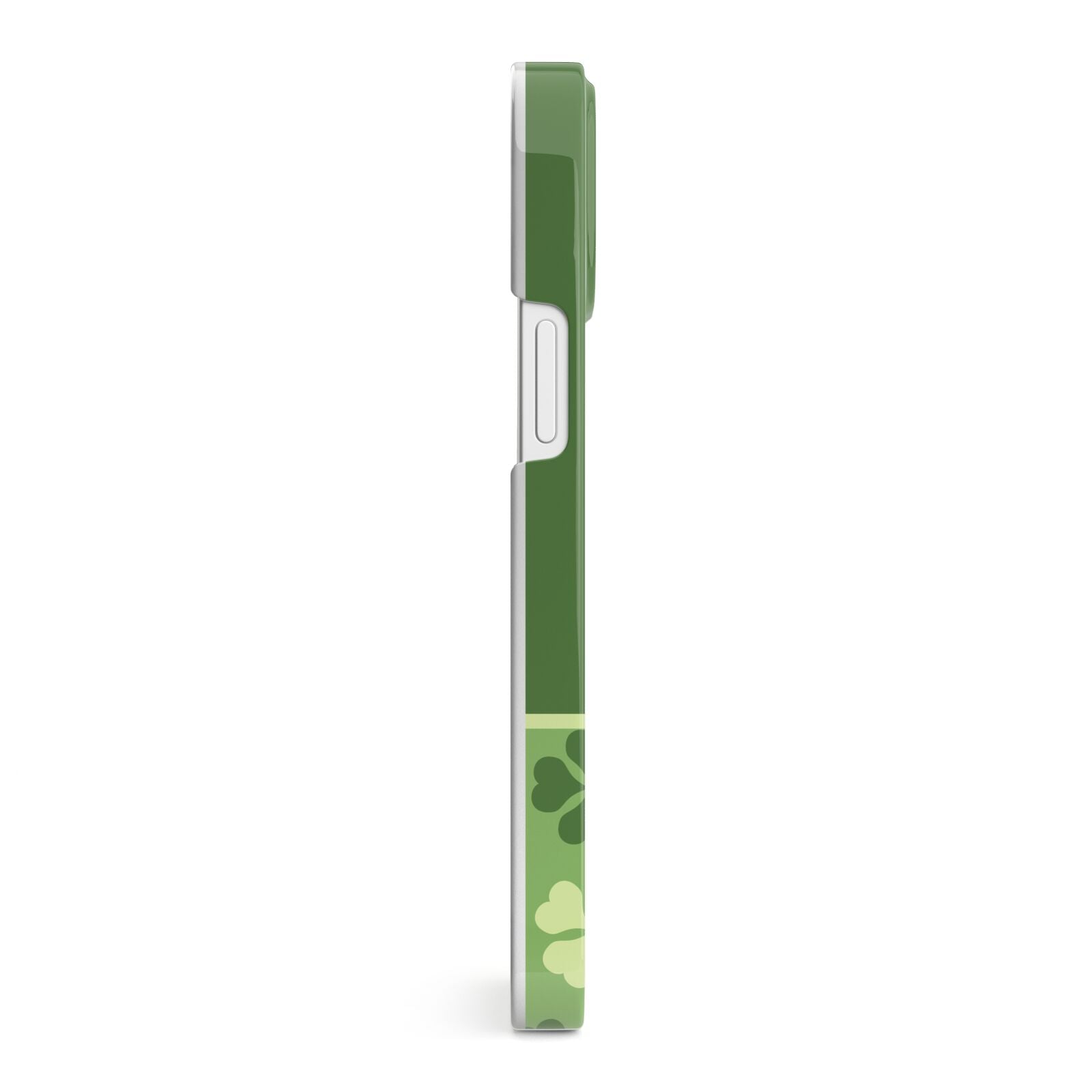 Personalised St Patricks Day Monogram iPhone 13 Mini Side Image 3D Snap Case