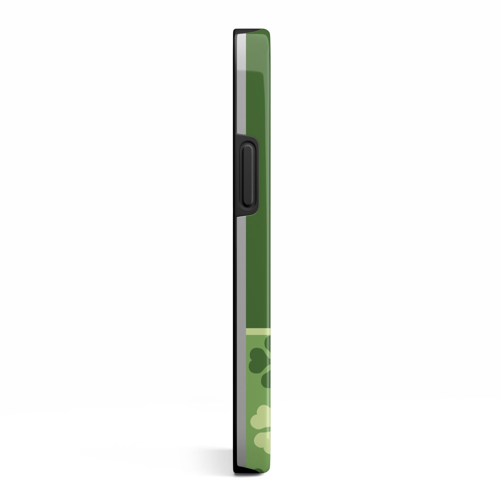 Personalised St Patricks Day Monogram iPhone 13 Mini Side Image 3D Tough Case