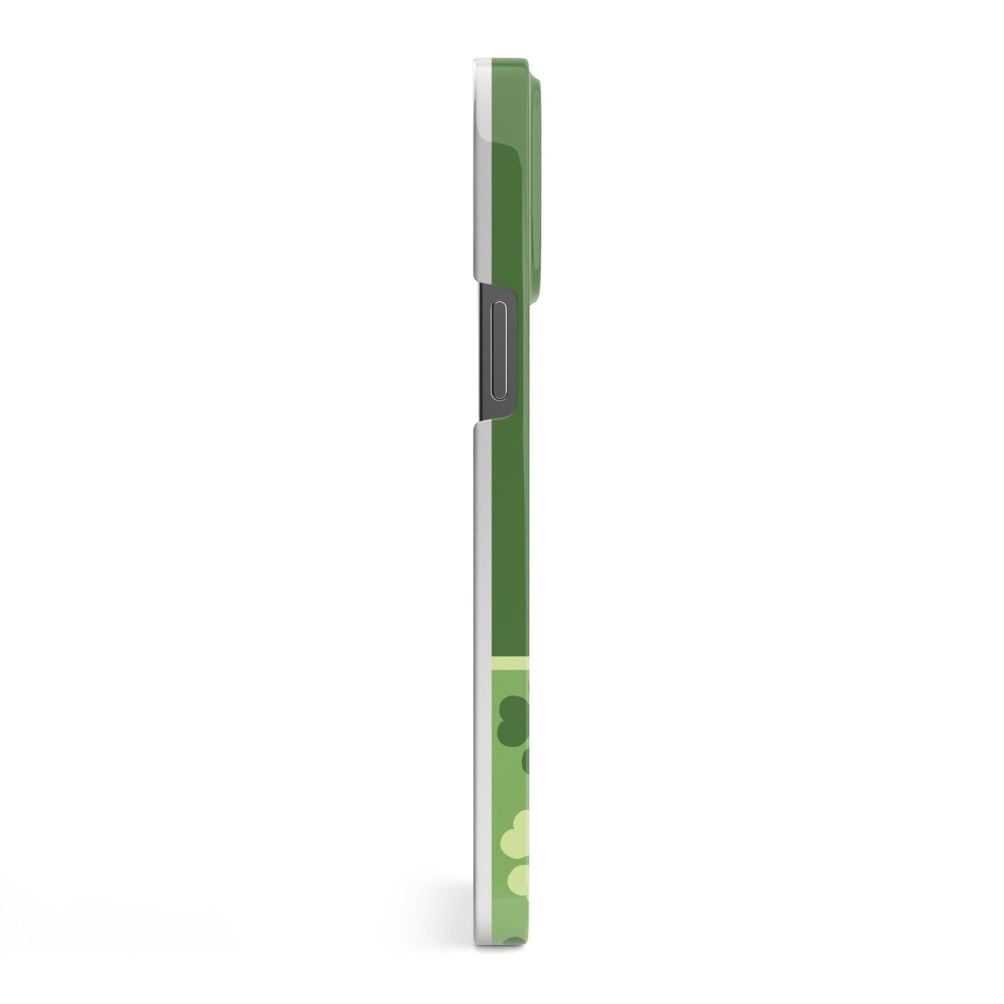 Personalised St Patricks Day Monogram iPhone 13 Pro Max Side Image 3D Snap Case
