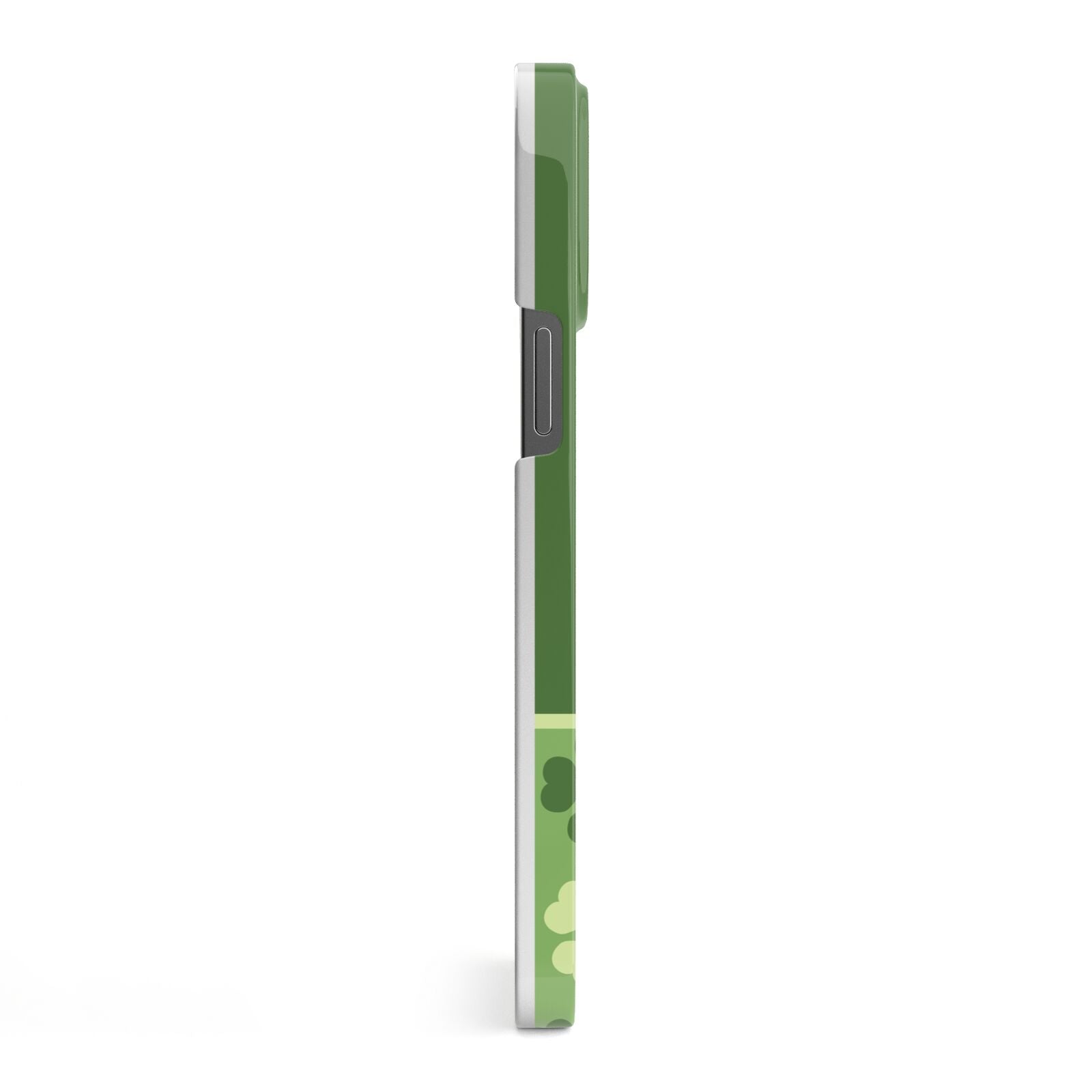 Personalised St Patricks Day Monogram iPhone 13 Pro Max Side Image 3D Snap Case