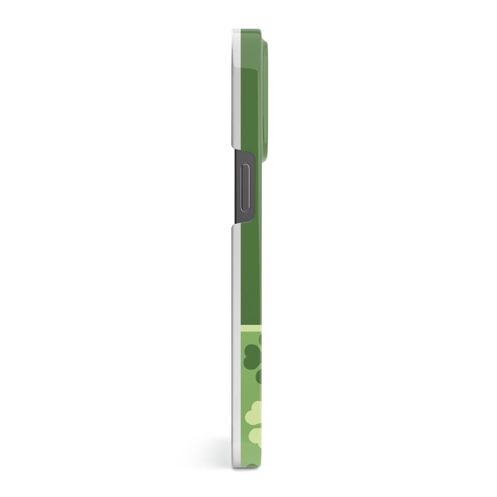 Personalised St Patricks Day Monogram iPhone 13 Pro Side Image 3D Snap Case