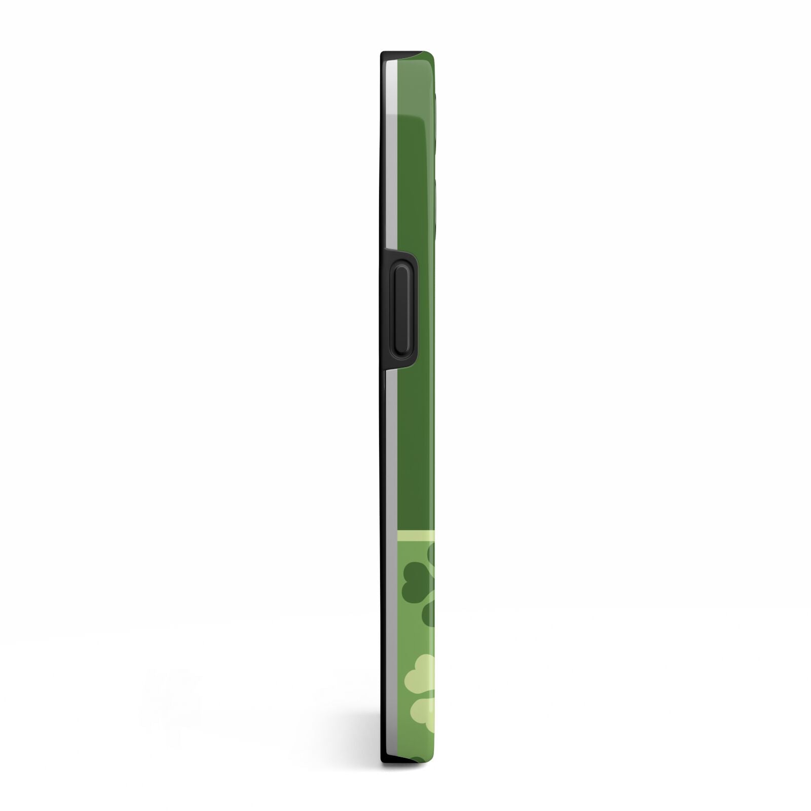 Personalised St Patricks Day Monogram iPhone 13 Pro Side Image 3D Tough Case