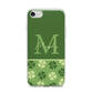 Personalised St Patricks Day Monogram iPhone 7 Bumper Case on Silver iPhone