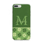 Personalised St Patricks Day Monogram iPhone 7 Plus Bumper Case on Silver iPhone