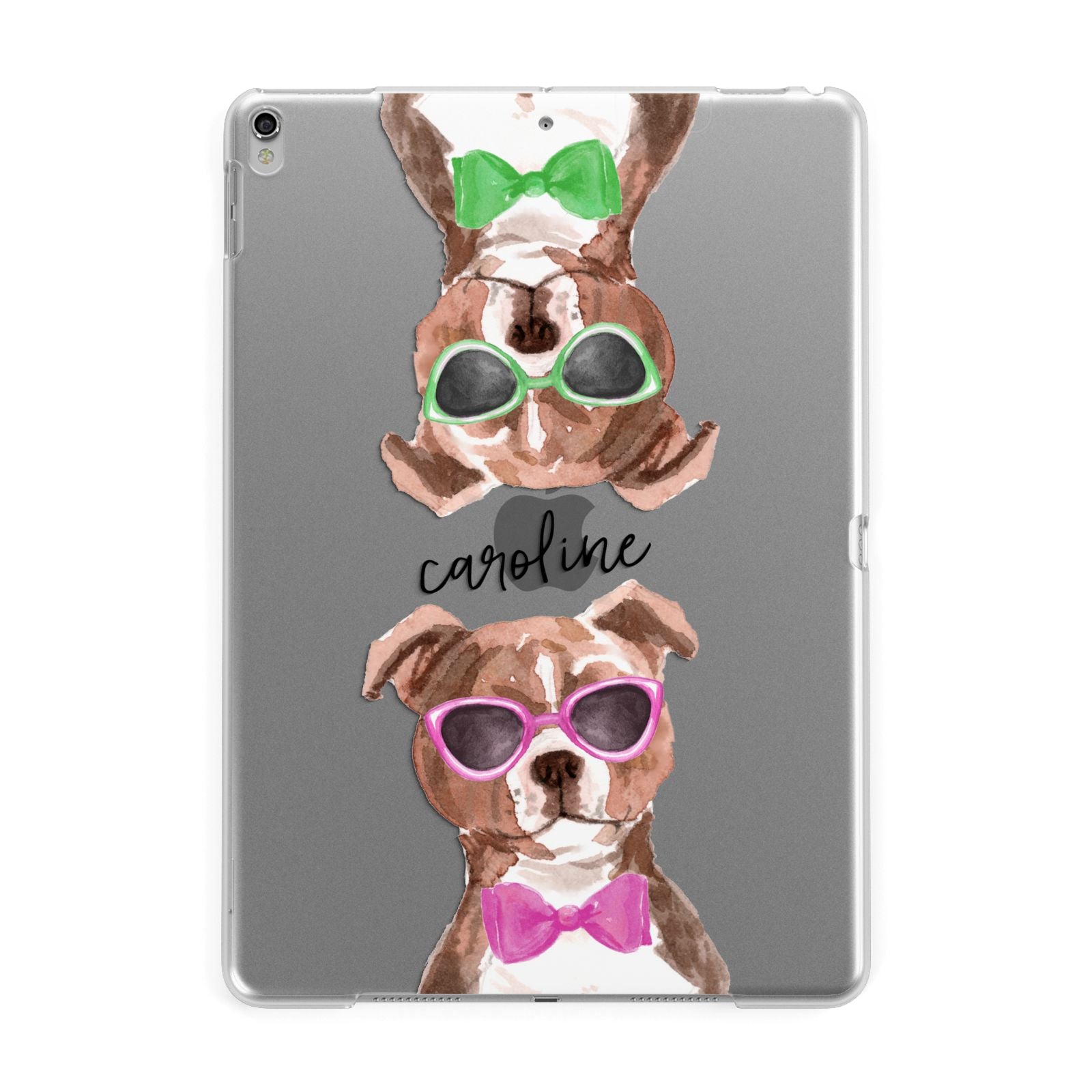 Personalised Staffordshire Bull Terrier Apple iPad Silver Case