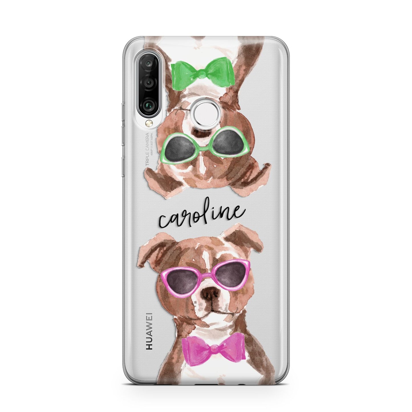 Personalised Staffordshire Bull Terrier Huawei P30 Lite Phone Case