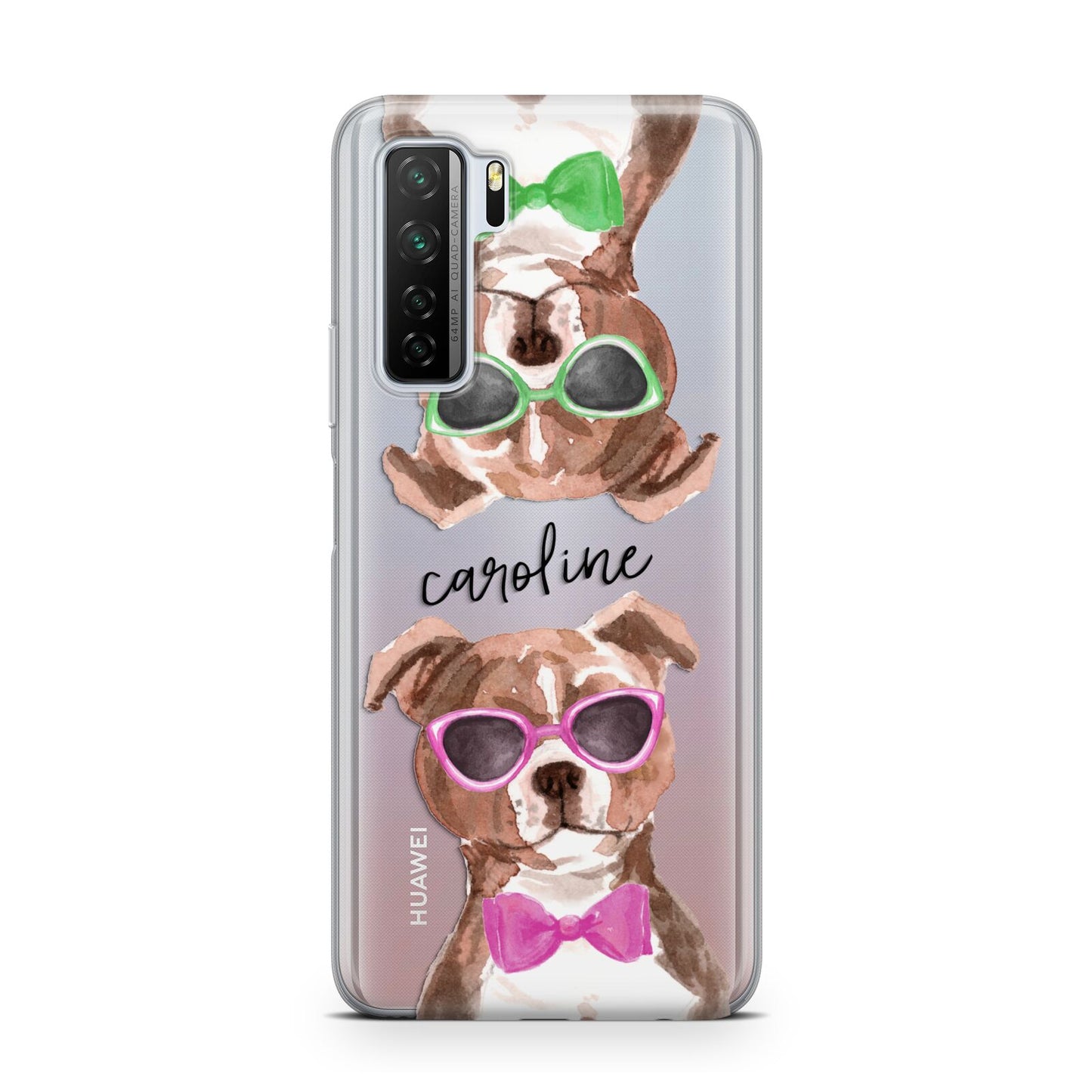 Personalised Staffordshire Bull Terrier Huawei P40 Lite 5G Phone Case