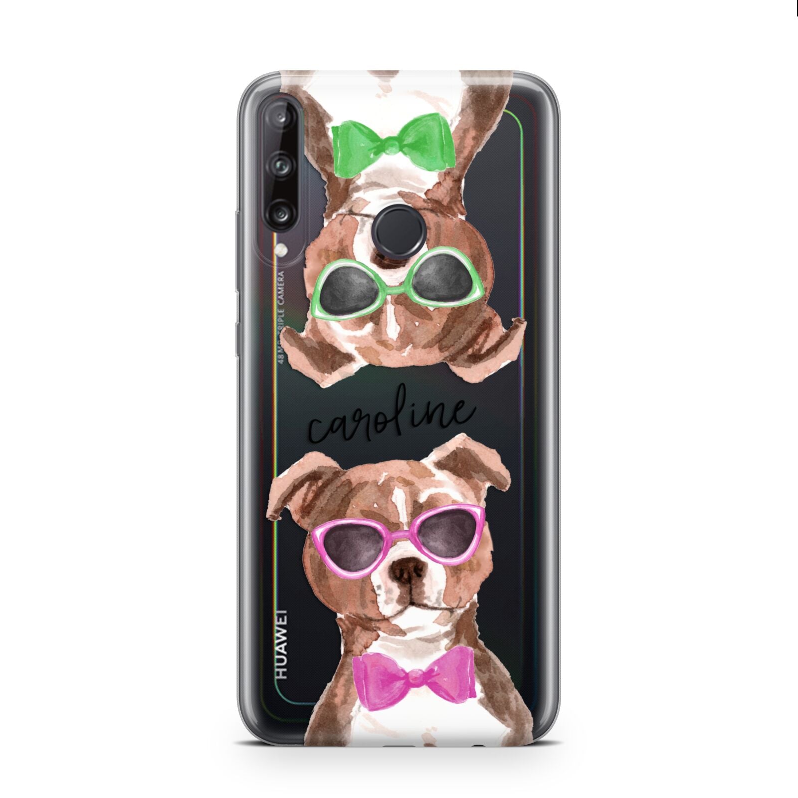 Personalised Staffordshire Bull Terrier Huawei P40 Lite E Phone Case