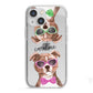 Personalised Staffordshire Bull Terrier iPhone 13 Mini TPU Impact Case with White Edges