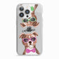 Personalised Staffordshire Bull Terrier iPhone 13 Pro TPU Impact Case with White Edges