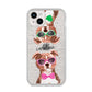 Personalised Staffordshire Bull Terrier iPhone 14 Plus Glitter Tough Case Starlight