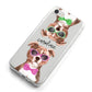 Personalised Staffordshire Bull Terrier iPhone 8 Bumper Case on Silver iPhone Alternative Image
