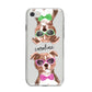 Personalised Staffordshire Bull Terrier iPhone 8 Bumper Case on Silver iPhone