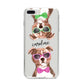 Personalised Staffordshire Bull Terrier iPhone 8 Plus Bumper Case on Silver iPhone