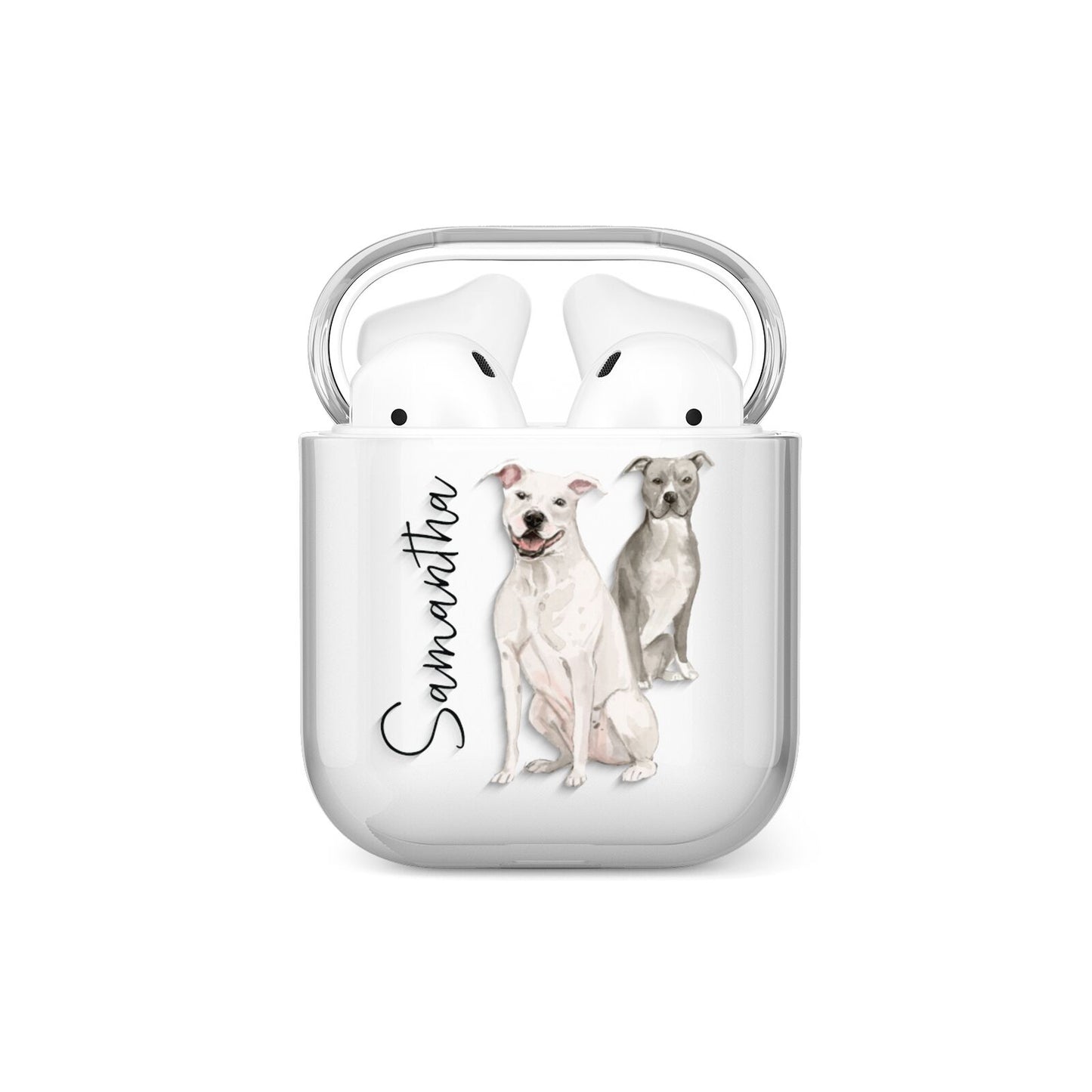 Personalised Staffordshire Dog AirPods Case