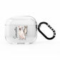 Personalised Staffordshire Dog AirPods Clear Case 3rd Gen