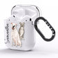 Personalised Staffordshire Dog AirPods Clear Case Side Image
