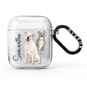 Personalised Staffordshire Dog AirPods Case