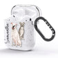 Personalised Staffordshire Dog AirPods Glitter Case Side Image