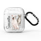 Personalised Staffordshire Dog AirPods Glitter Case