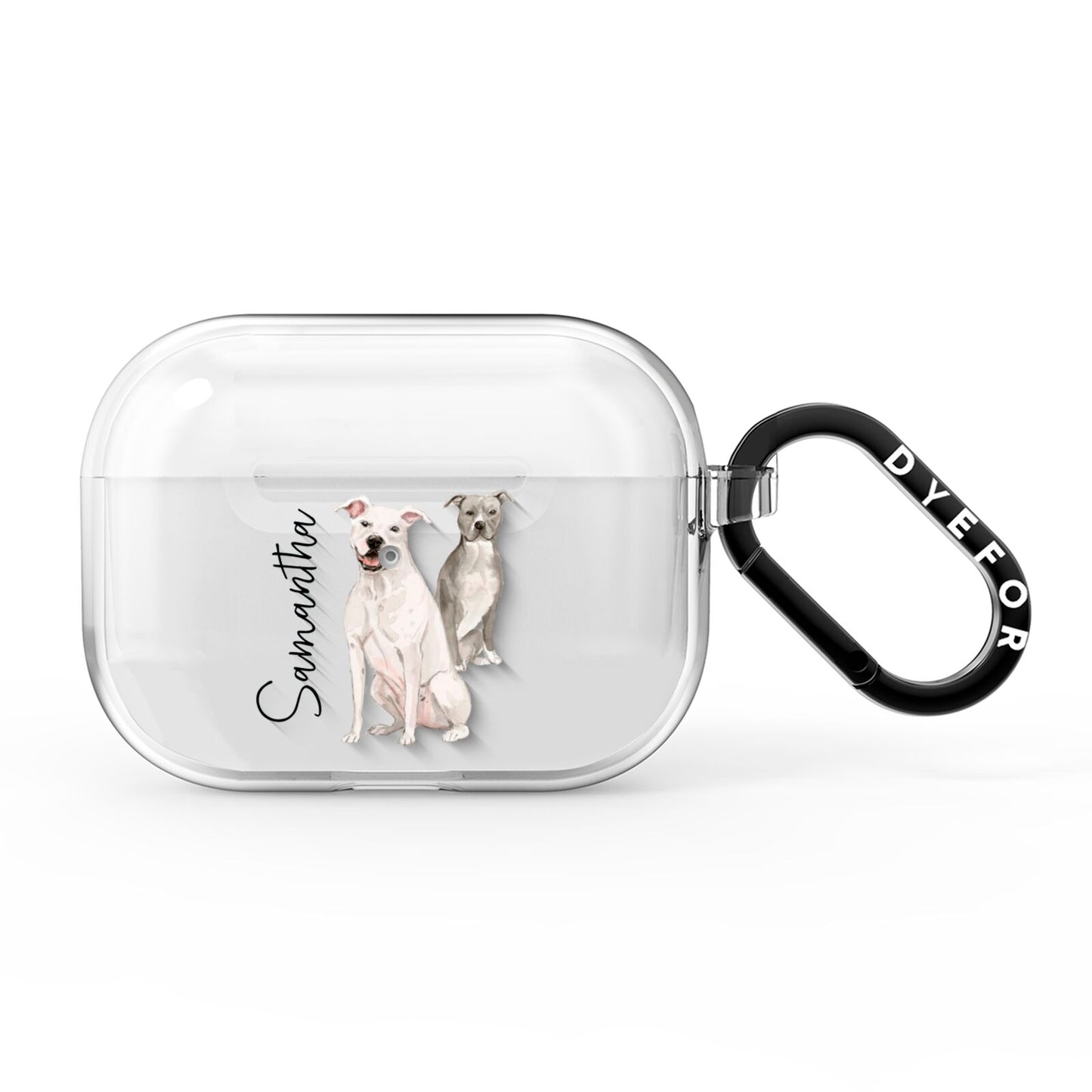 Personalised Staffordshire Dog AirPods Pro Clear Case