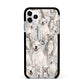 Personalised Staffordshire Dog Apple iPhone 11 Pro Max in Silver with Black Impact Case