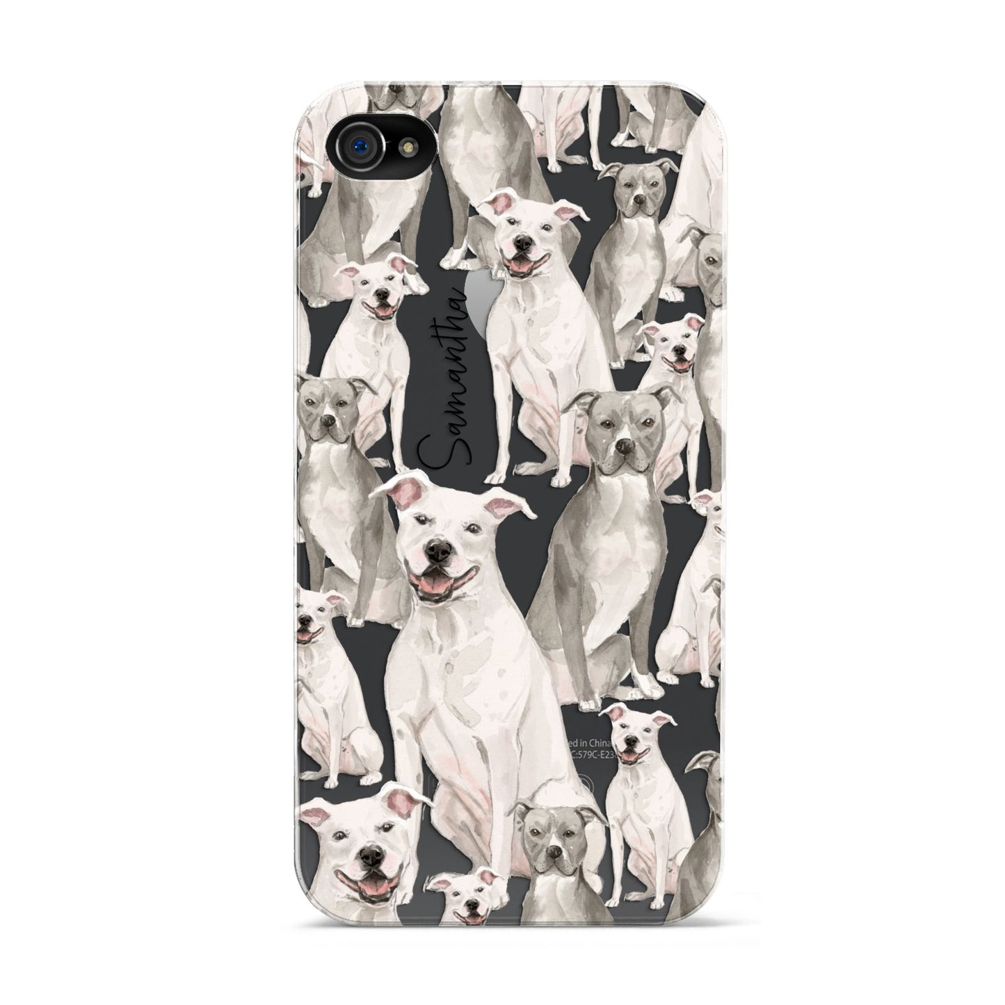 Personalised Staffordshire Dog Apple iPhone 4s Case