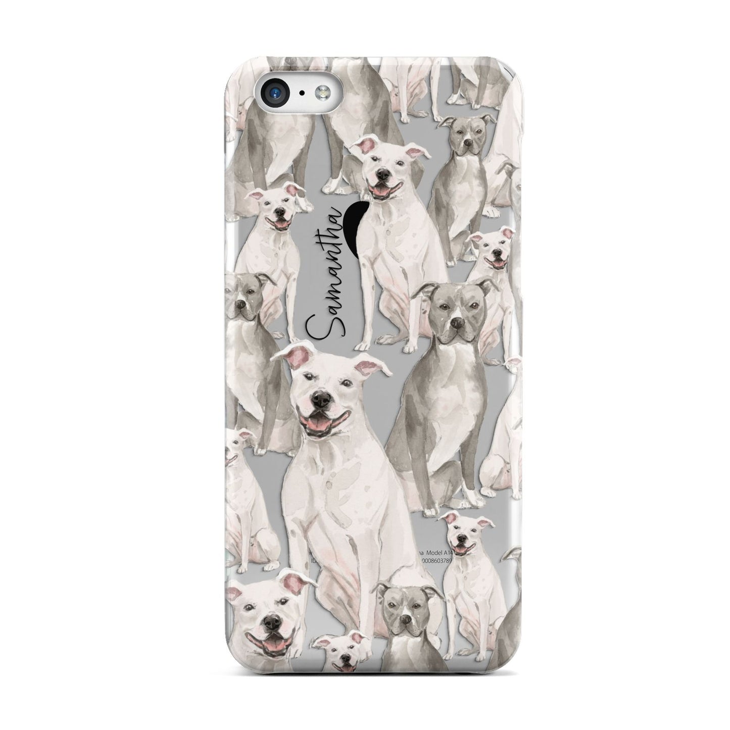 Personalised Staffordshire Dog Apple iPhone 5c Case