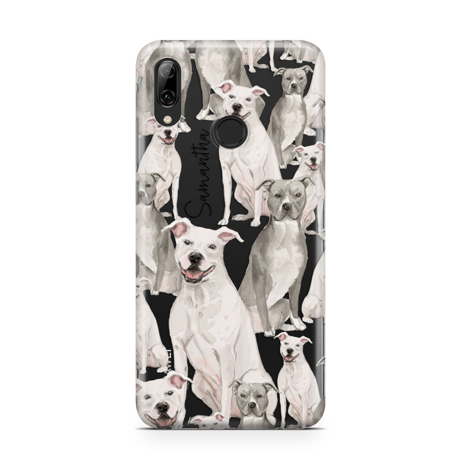 Personalised Staffordshire Dog Huawei Y7 2019
