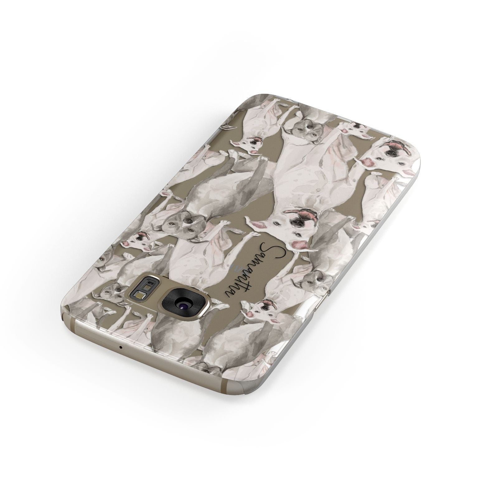 Personalised Staffordshire Dog Samsung Galaxy Case Front Close Up